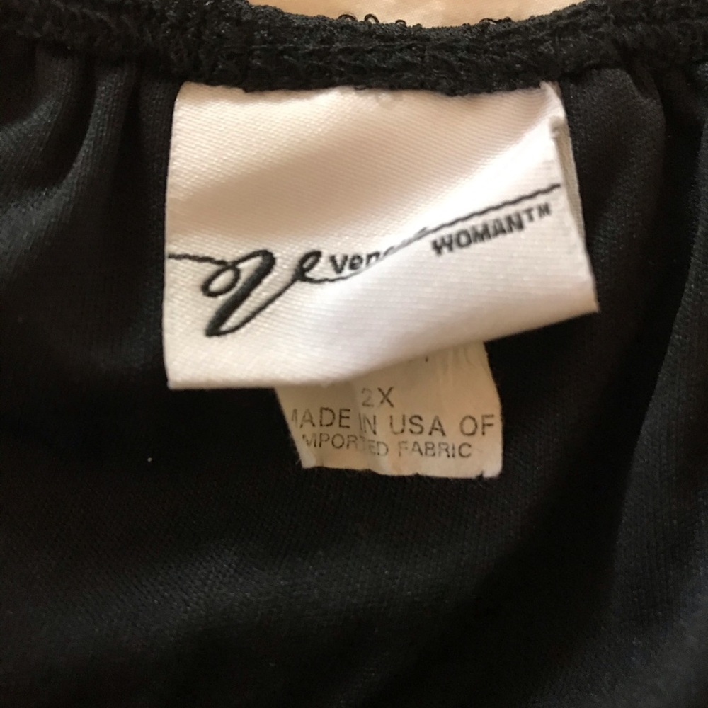 Women’s Venezia Black Blouse 3X - Picture 3 of 3